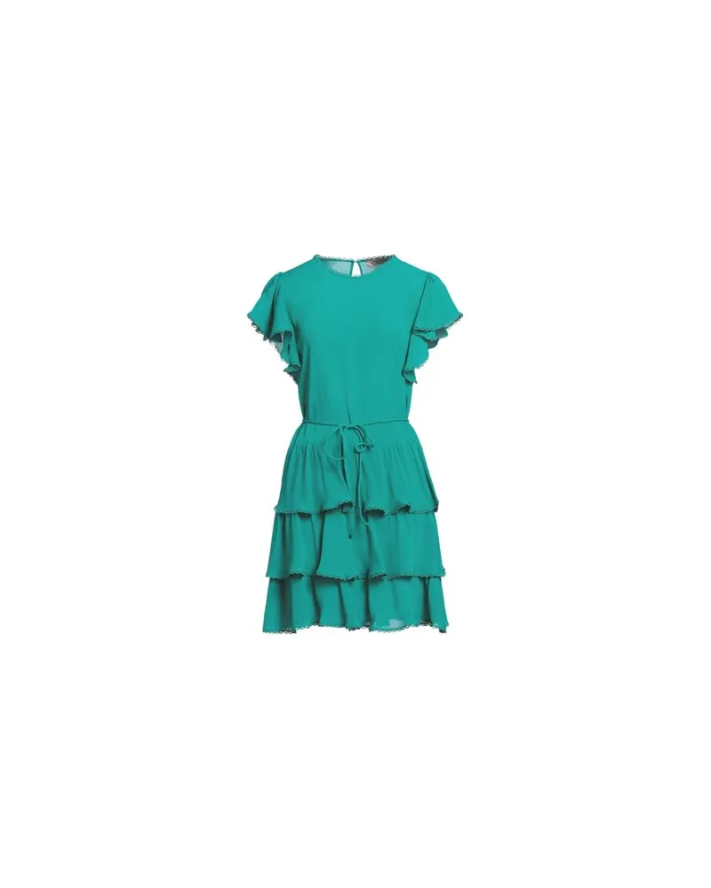 Twin-Set KLEIDER - Mini-Kleiderauf YOOX.COM Smaragdgrün