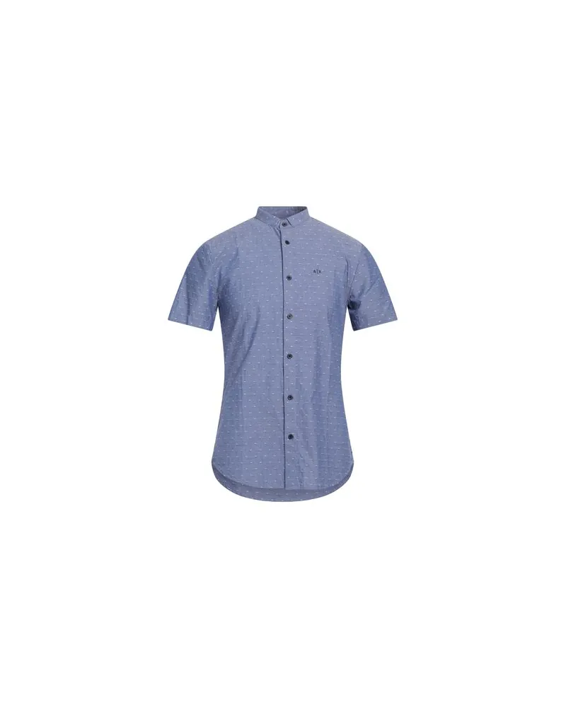 Armani Exchange TOPS - Hemdenauf YOOX.COM Blau