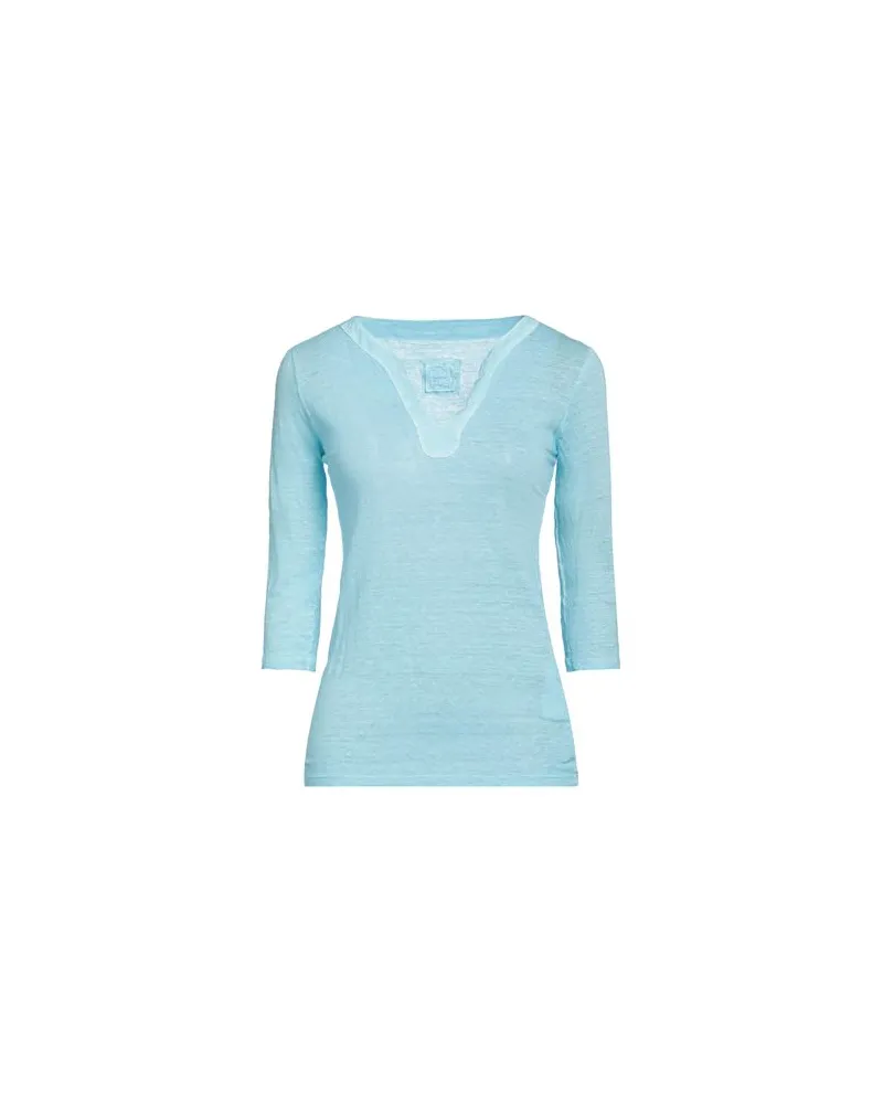 120% Lino TOPS - T-shirtsauf YOOX.COM Himmelblau