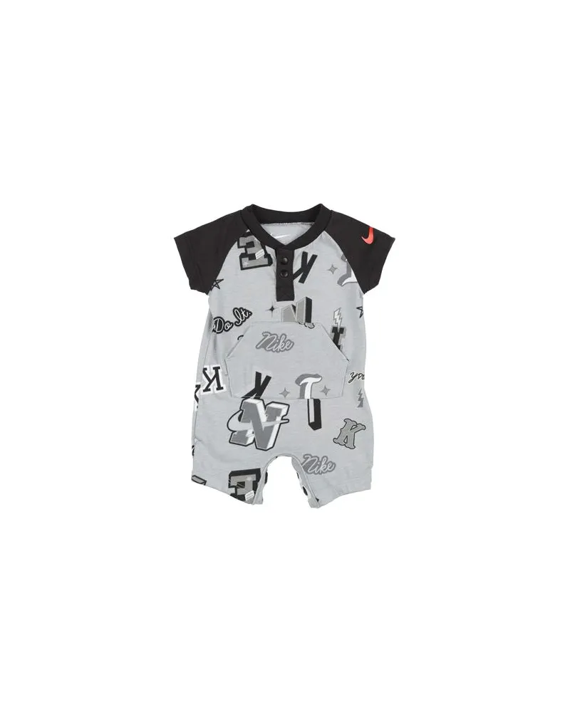 Nike B NSW NEXT GEN AOP TEE ROMPER  - NEUGEBORENE - Babystrampler & -Latzhoseauf YOOX.COM Hellgrau