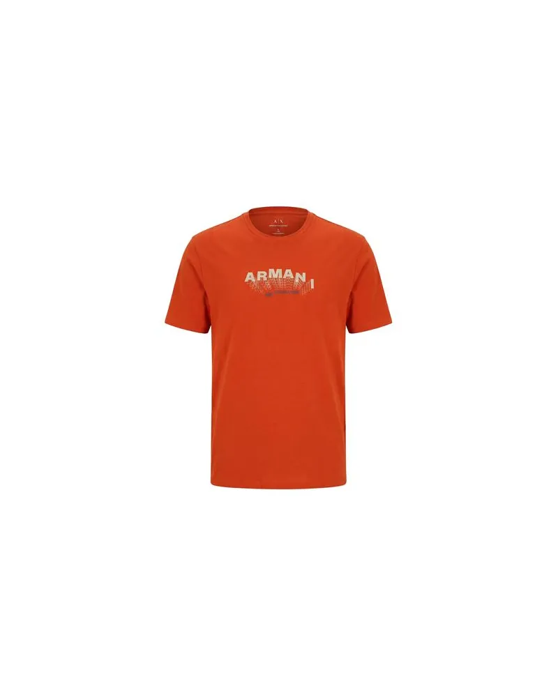 Armani Exchange TOPS - T-shirtsauf YOOX.COM Rostrot