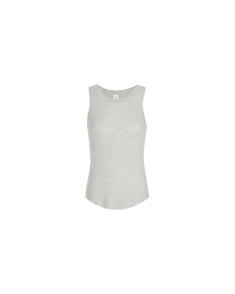 8 by Yoox RIBBED KNIT SLIM FIT TANK TOP  - TOPS - Topsauf YOOX.COM Hellgrau