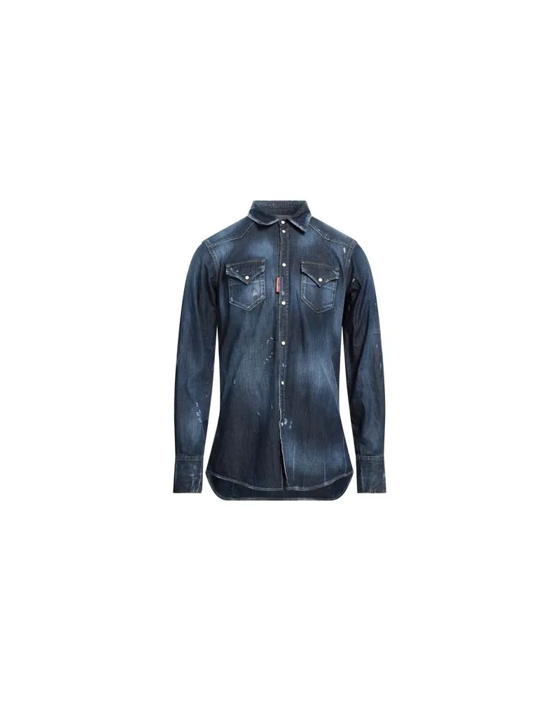 Dsquared2 TOPS - Jeanshemdenauf YOOX.COM Blau