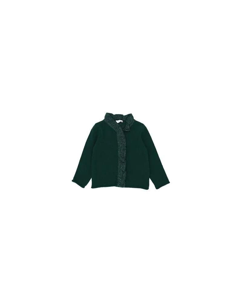 Il Gufo STRICKWAREN - Strickjackenauf YOOX.COM Dunkelgrün
