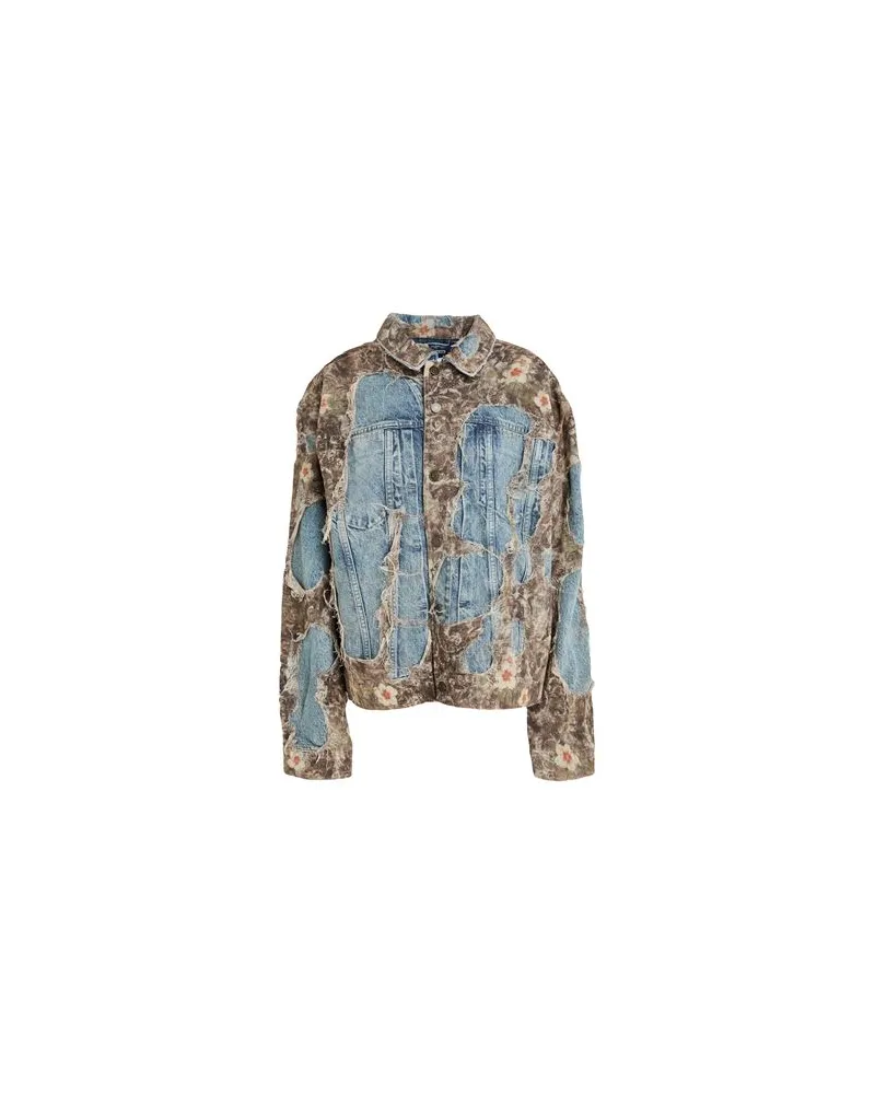 Guess JACKEN & MÄNTEL - Jeansjacken/Mäntelauf YOOX.COM Blau