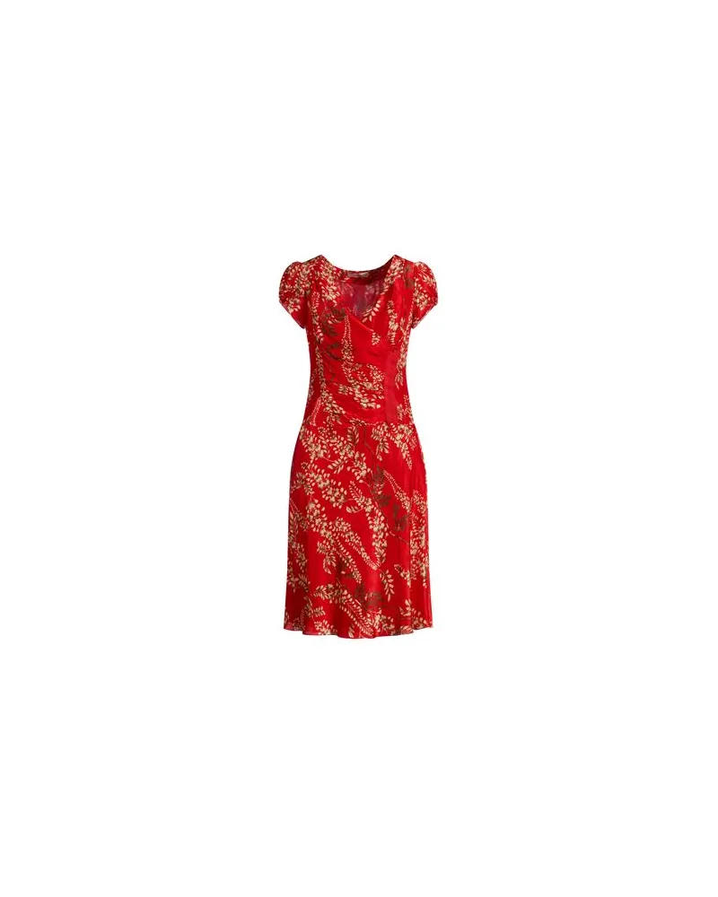 Ermanno Scervino KLEIDER - Midi-Kleiderauf YOOX.COM Tomatenrot