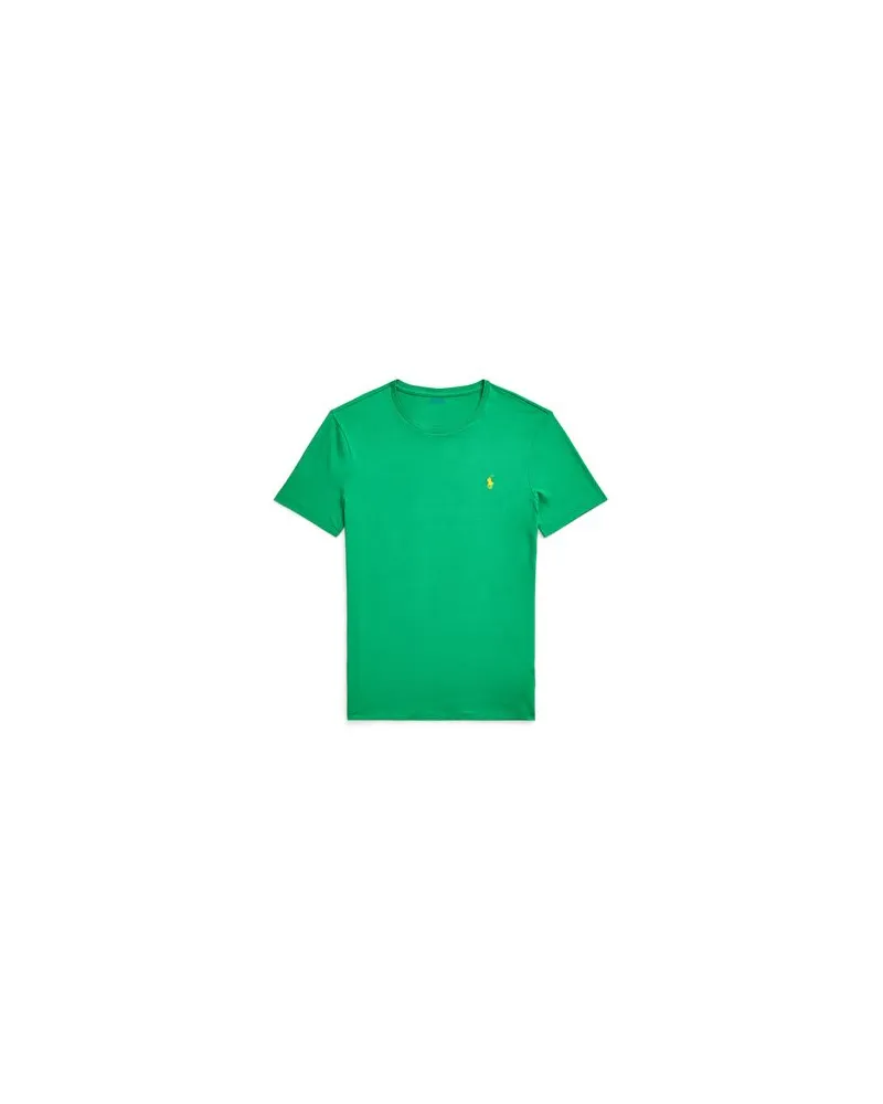 Ralph Lauren CUSTOM SLIM FIT JERSEY CREWNECK T-SHIRT  - TOPS - T-shirtsauf YOOX.COM Grün