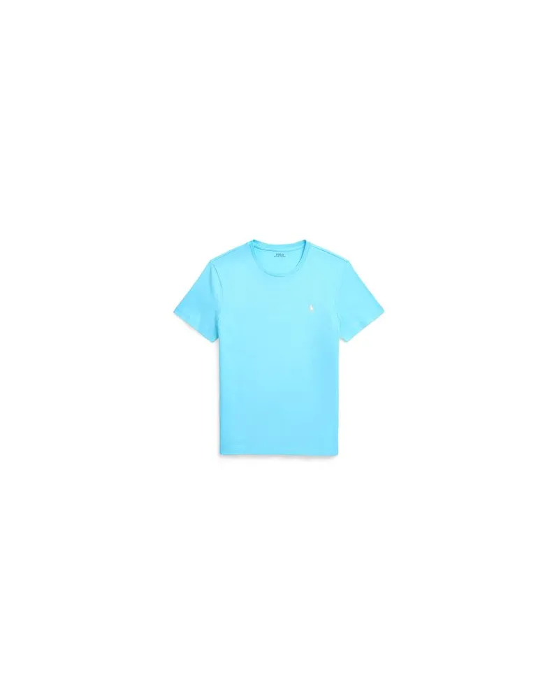 Ralph Lauren CUSTOM SLIM FIT JERSEY CREWNECK T-SHIRT  - TOPS - T-shirtsauf YOOX.COM Azurblau