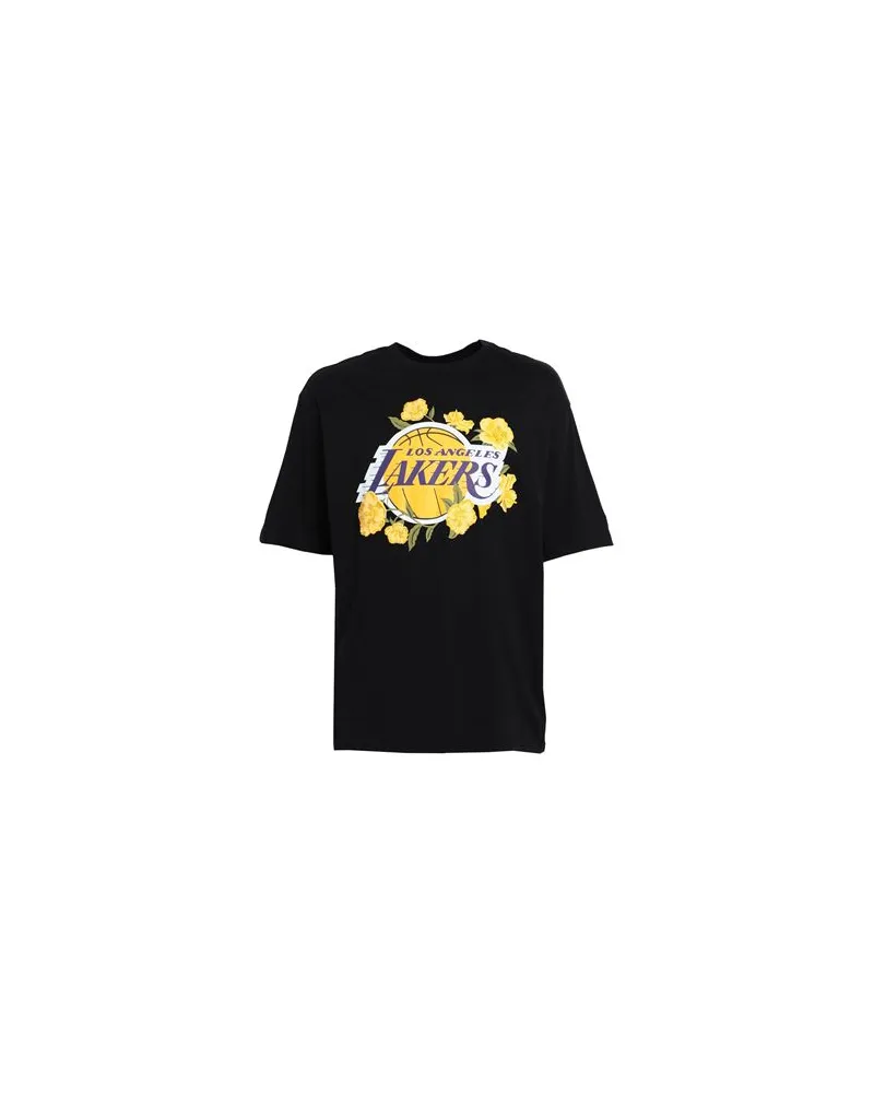 New Era NBA FLORAL GRPHC OS TEE LOSLAK    - NBA FLORAL GRPHC OS TEE LOSLAK - TOPS - T-shirtsauf YOOX.COM Schwarz