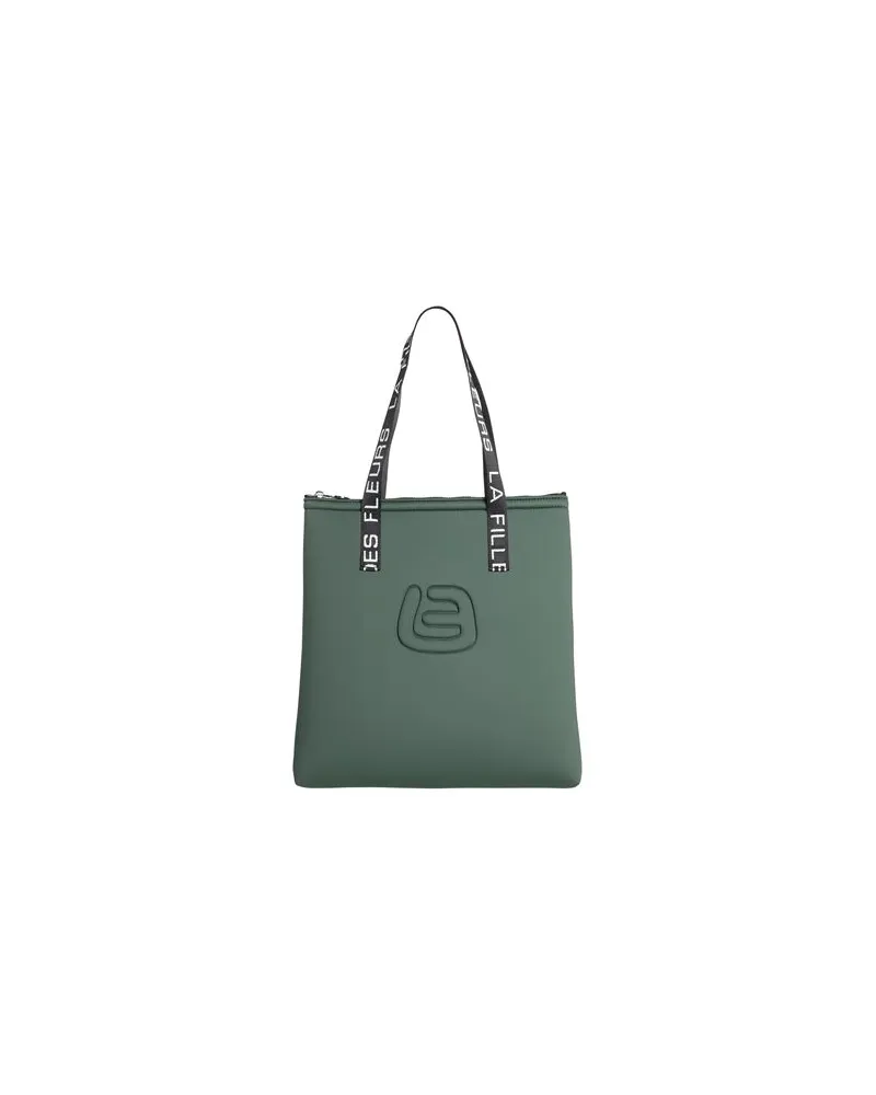 LA FILLE des FLEURS TASCHEN - Schultertaschenauf YOOX.COM Dunkelgrün