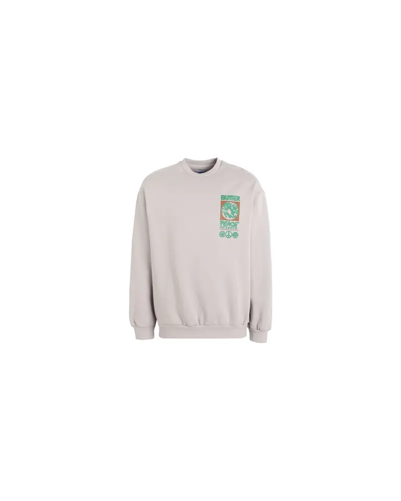 Butter Goods PEACE ON HEART CREW - TOPS - Sweatshirtsauf YOOX.COM Hellgrau