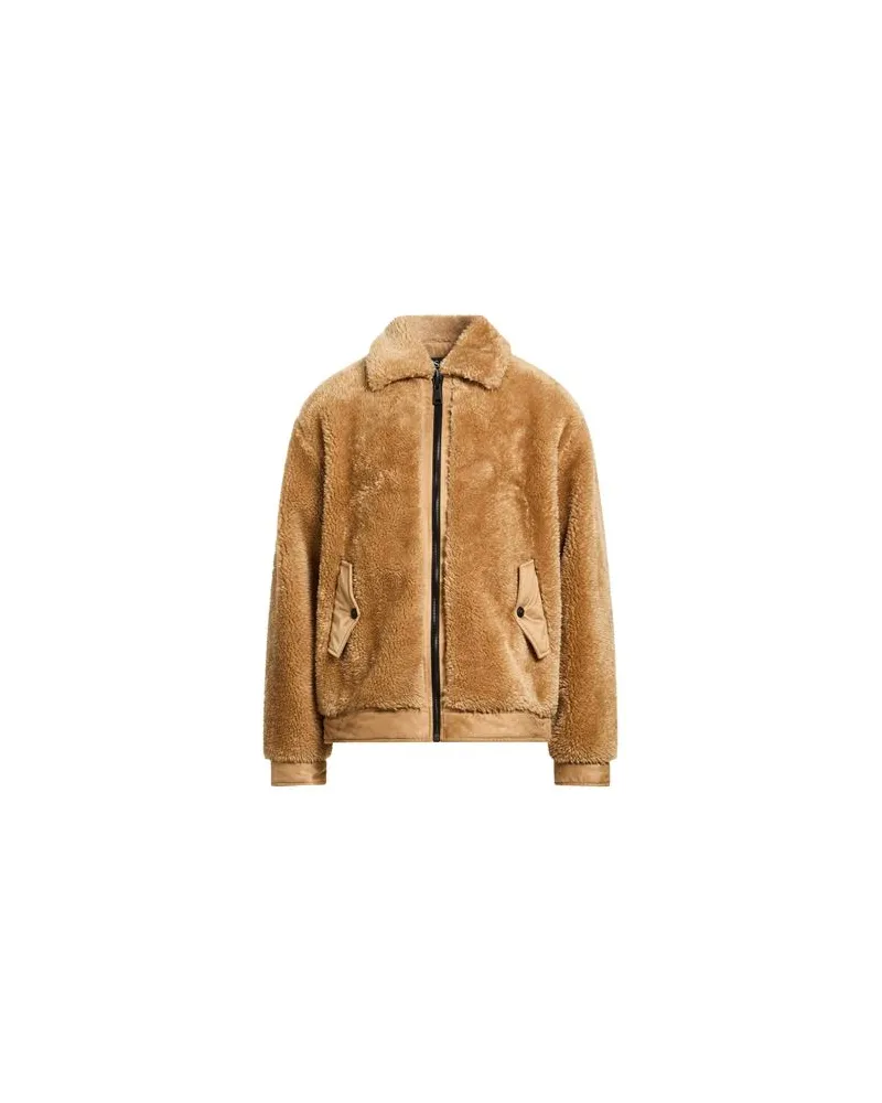 Versace Jeans JACKEN & MÄNTEL - Shearling- & Kunstfellauf YOOX.COM Kamel