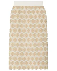 Tory Burch Midi-Rock Cremeweiß