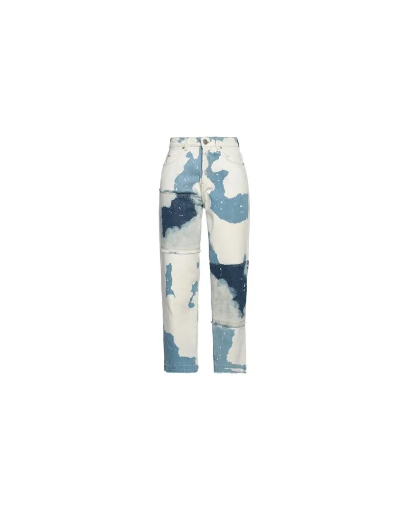 Pinko HOSEN & RÖCKE - Jeanshosenauf YOOX.COM Elfenbein