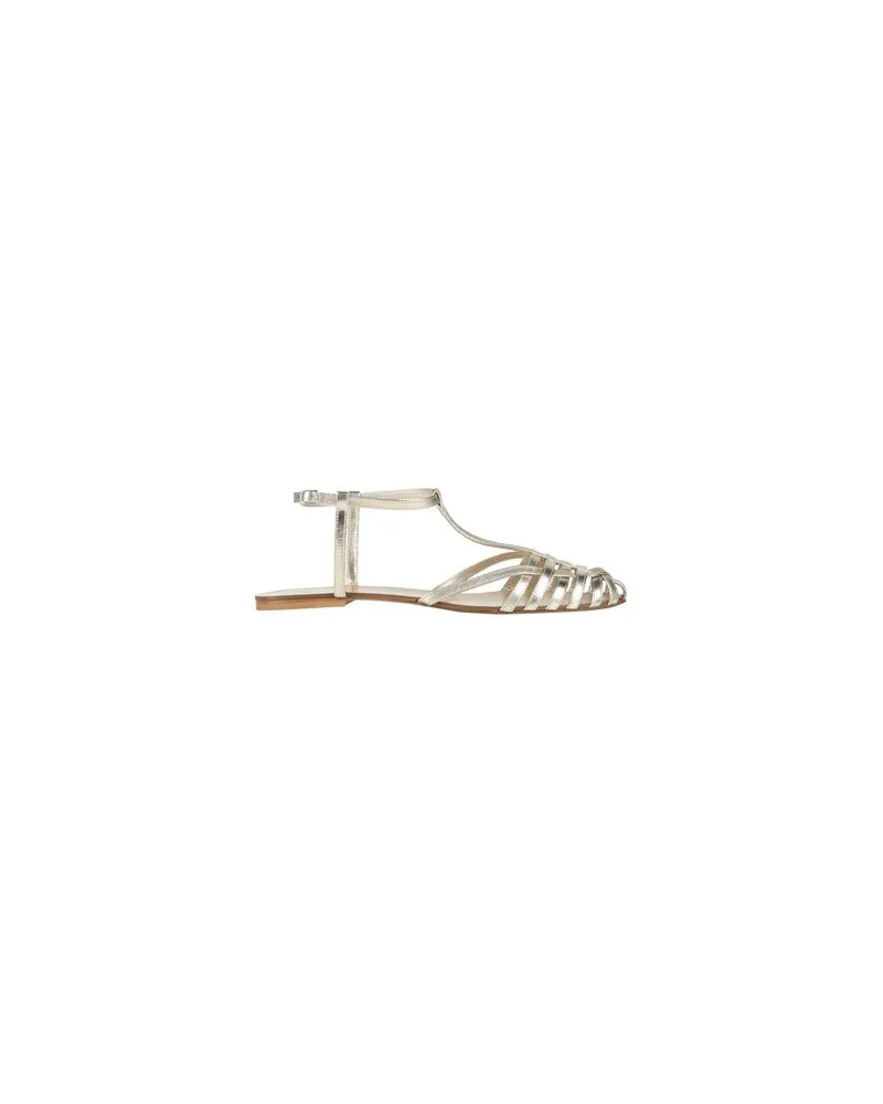 Anna F. SCHUHE - Sandalenauf YOOX.COM Platin