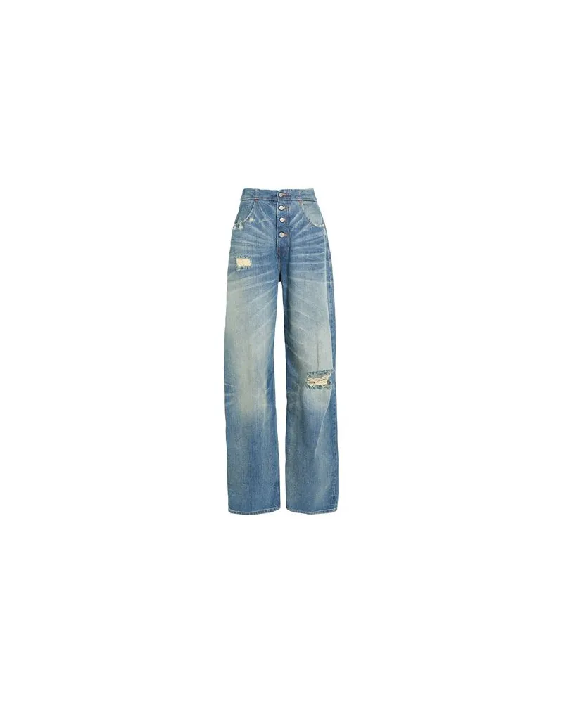 Maison Margiela HOSEN & RÖCKE - Jeanshosenauf YOOX.COM Blau