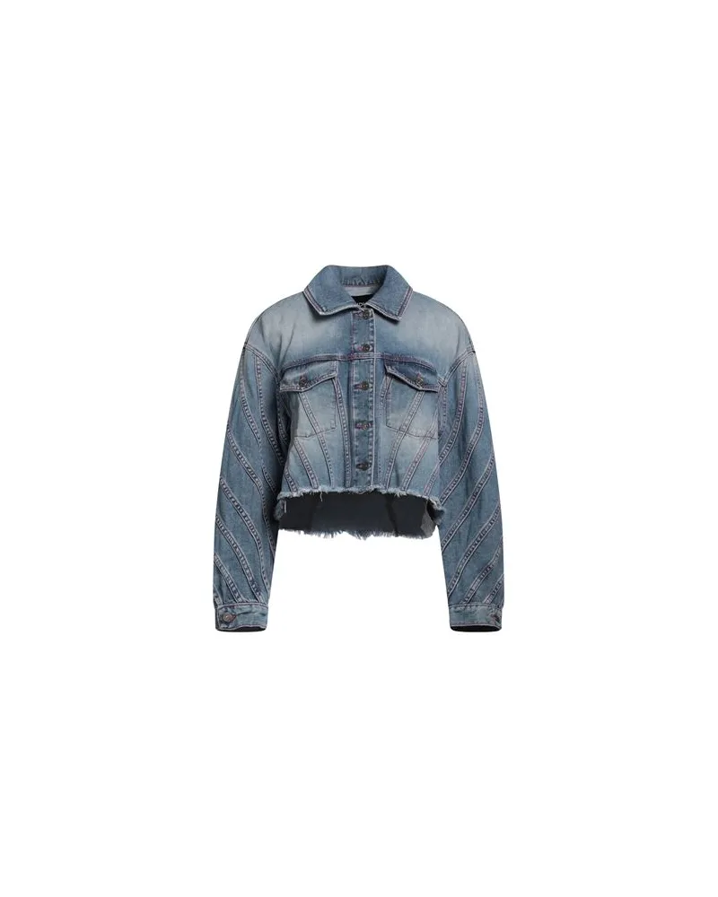 Dondup JACKEN & MÄNTEL - Jeansjacken/Mäntelauf YOOX.COM Blau