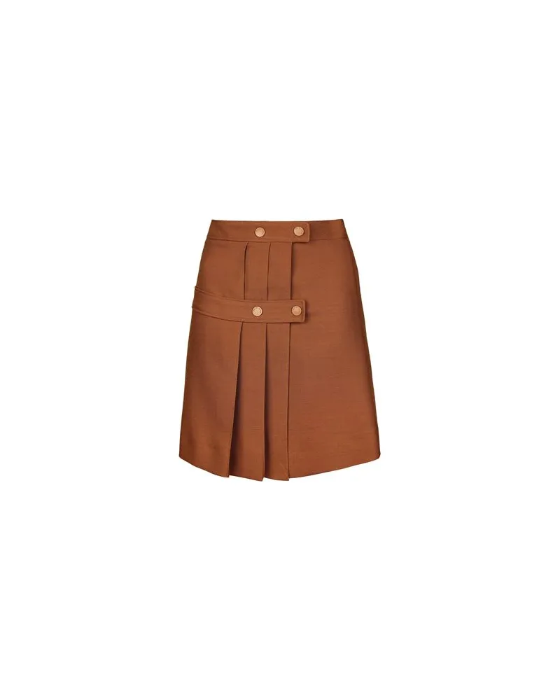 See by Chloé SKIRT - HOSEN & RÖCKE - Midi-Röckeauf YOOX.COM Braun