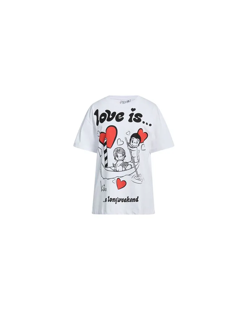 Gaëlle Bonheur LOVE IS... BY  - TOPS - T-shirtsauf YOOX.COM Weiß