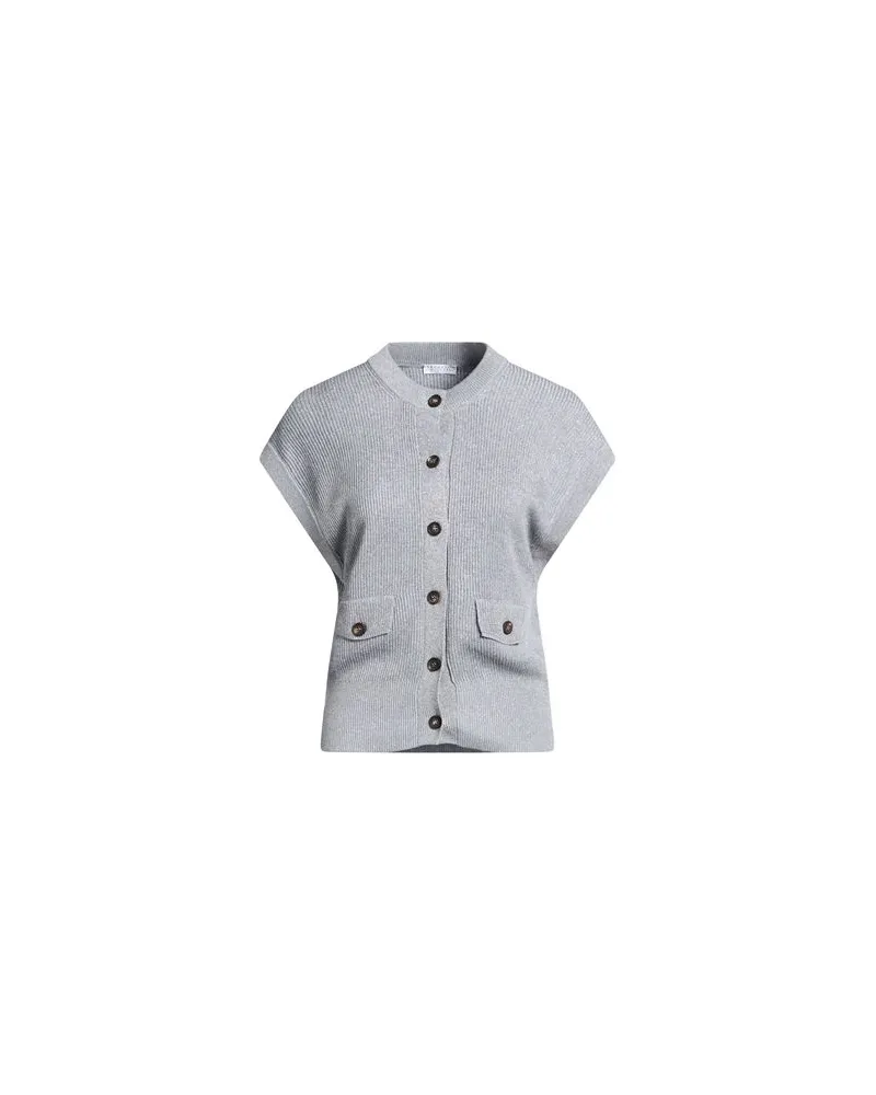 Brunello Cucinelli STRICKWAREN - Strickjackenauf YOOX.COM Hellgrau
