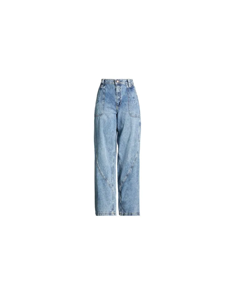 Free People WE THE FREE - HOSEN & RÖCKE - Jeanshosenauf YOOX.COM Blau