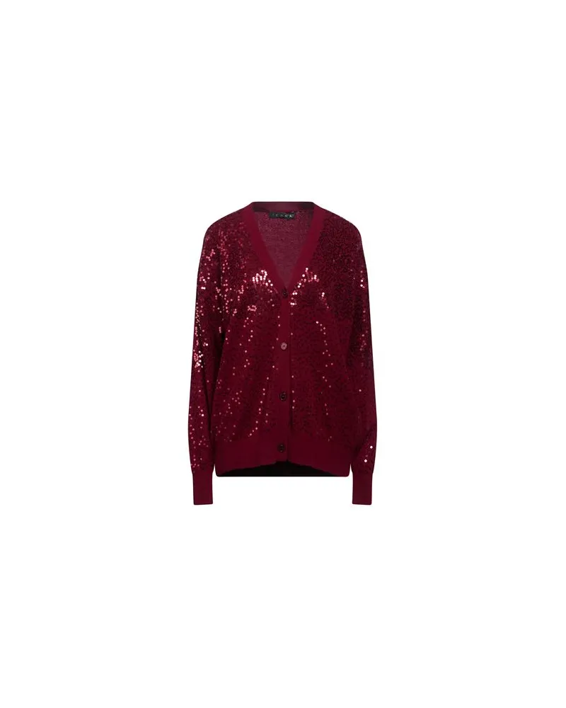 Icona By Kaos STRICKWAREN - Strickjackenauf YOOX.COM Bordeaux