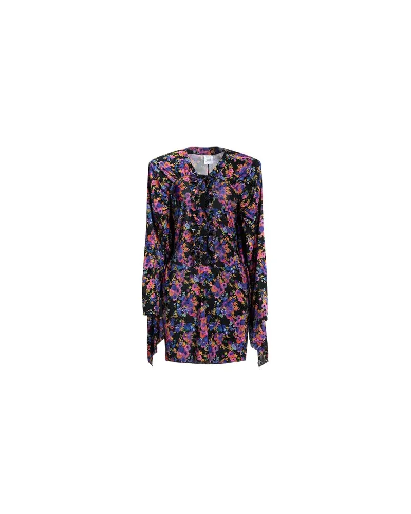 VETEMENTS KLEIDER - Mini-Kleiderauf YOOX.COM Schwarz
