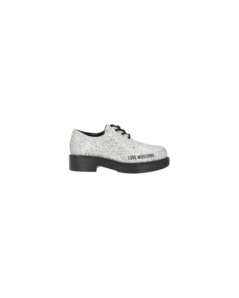 Moschino SCHUHE - Schnürschuheauf YOOX.COM Silber
