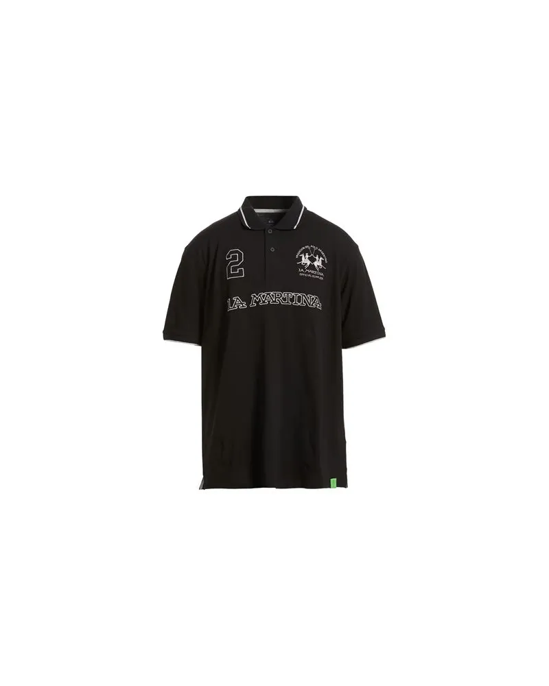 La Martina TOPS - Poloshirtsauf YOOX.COM Schwarz
