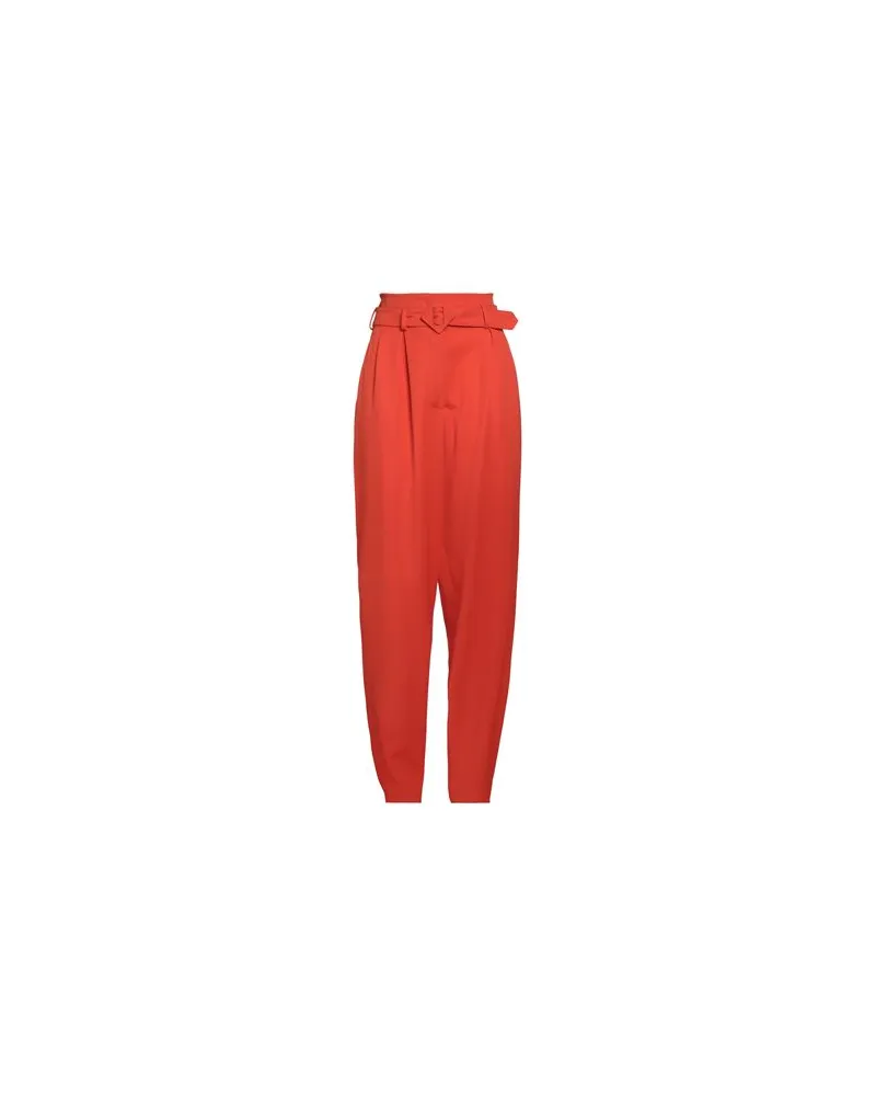Moschino HOSEN & RÖCKE - Hosenauf YOOX.COM Tomatenrot