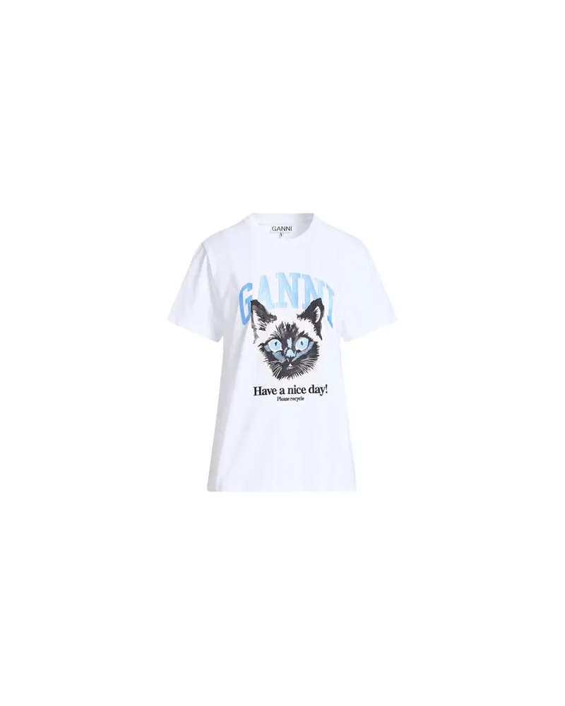Ganni TOPS - T-shirtsauf YOOX.COM Weiß