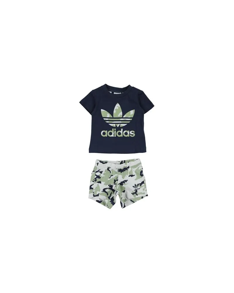 adidas SHORT TEE SET  - NEUGEBORENE - Babykleidung-Setsauf YOOX.COM Nachtblau