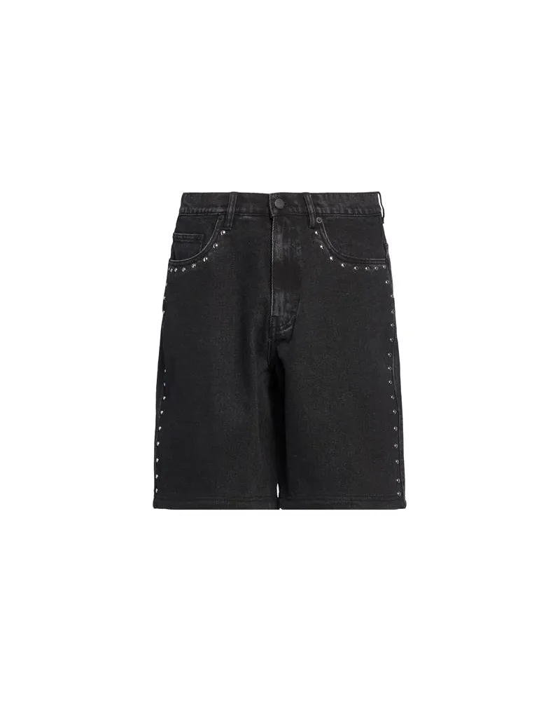 PLEASURES HOSEN & RÖCKE - Jeansshortsauf YOOX.COM Schwarz