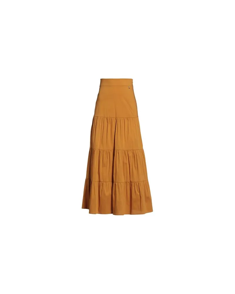 Patrizia Pepe HOSEN & RÖCKE - Maxi-Röckeauf YOOX.COM Senf