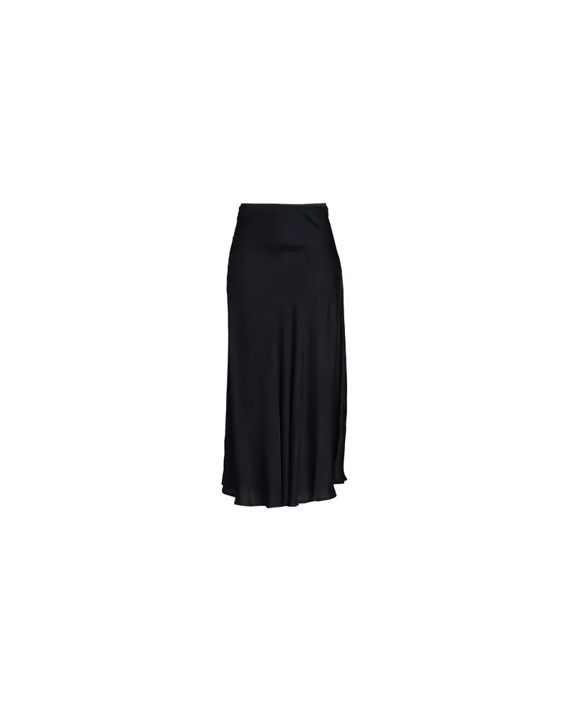 8 by Yoox SATIN LONG SKIRT  - HOSEN & RÖCKE - Maxi-Röckeauf YOOX.COM Schwarz
