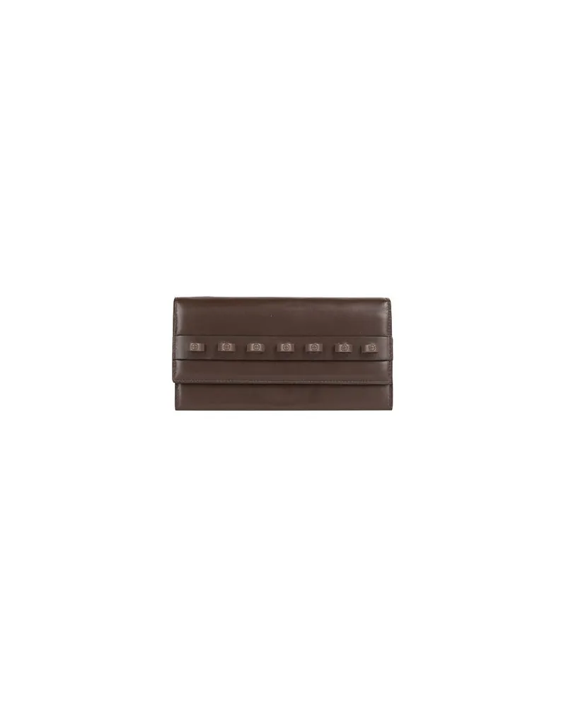 Borbonese Kleinlederwaren - Brieftaschenauf YOOX.COM Dunkelbraun