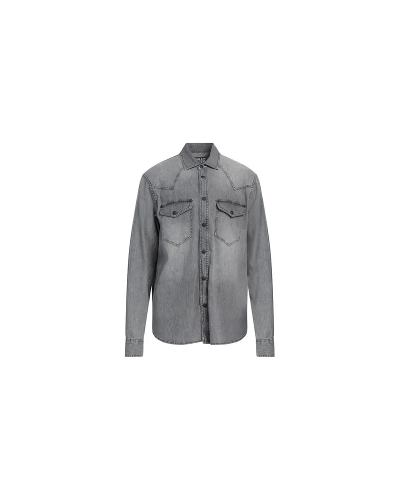 Versace Jeans TOPS - Jeanshemdenauf YOOX.COM Grau