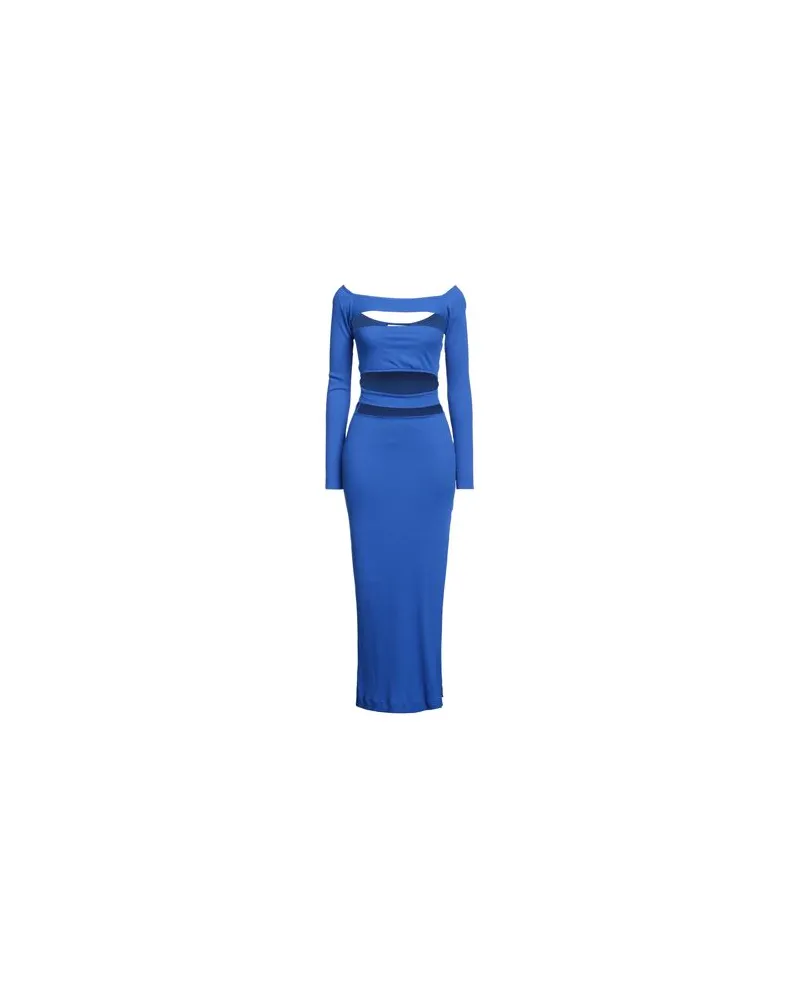 Lama Jouni KLEIDER - Maxi-Kleiderauf YOOX.COM Blau
