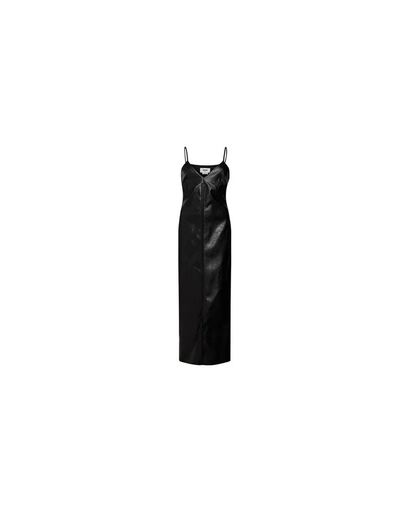 MSGM KLEIDER - Maxi-Kleiderauf YOOX.COM Schwarz