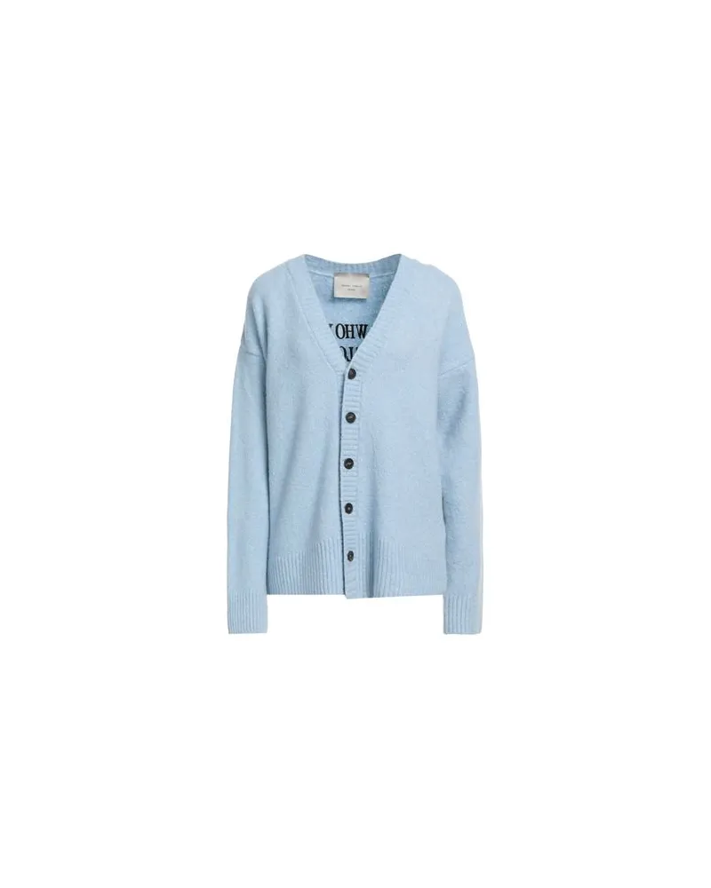 Frankie Morello STRICKWAREN - Strickjackenauf YOOX.COM Himmelblau