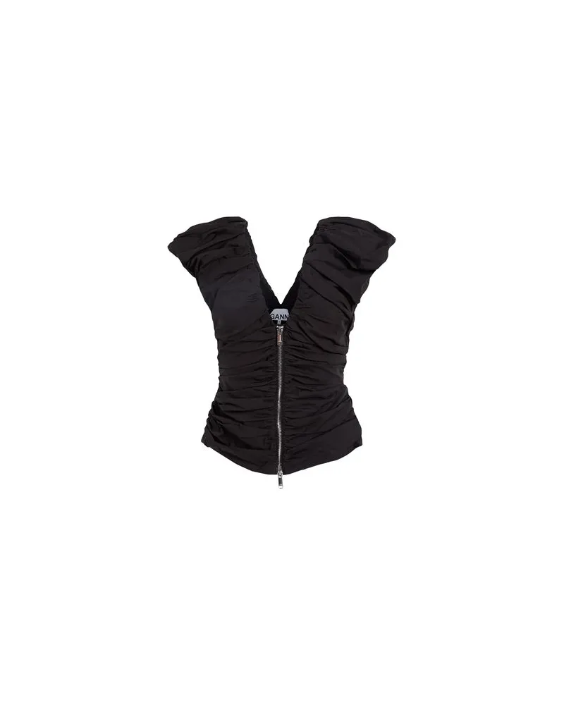 Ganni TOPS - Topsauf YOOX.COM Schwarz