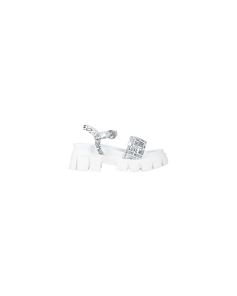 Moschino SCHUHE - Sandalenauf YOOX.COM Weiß