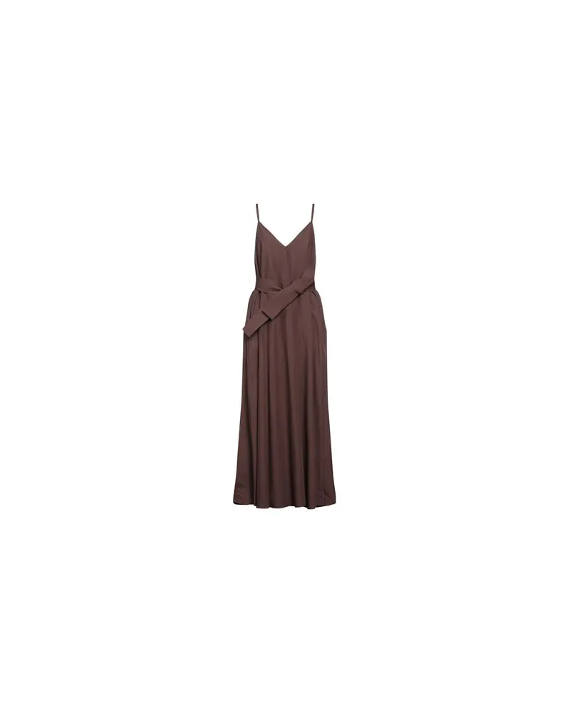 P.A.R.O.S.H. KLEIDER - Maxi-Kleiderauf YOOX.COM Schokobraun