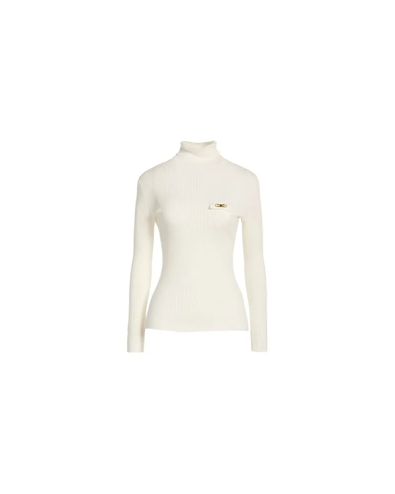 Elisabetta Franchi STRICKWAREN - Rollkragenpulloverauf YOOX.COM Cremeweiß