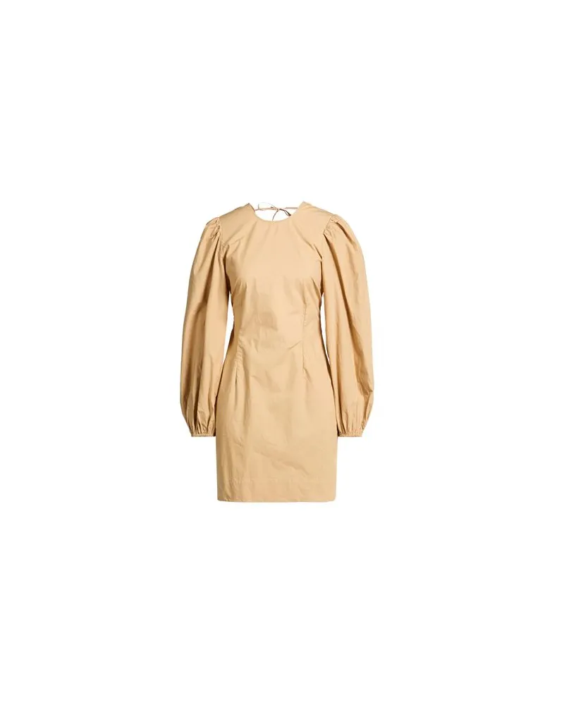 Ganni KLEIDER - Mini-Kleiderauf YOOX.COM Kamel