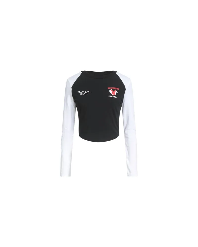 Playboy X TRUE RELIGION  - TOPS - T-shirtsauf YOOX.COM Schwarz