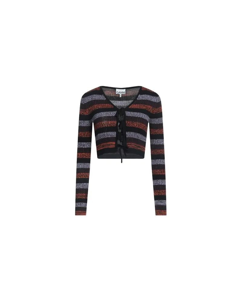 Ganni STRICKWAREN - Strickjackenauf YOOX.COM Orange