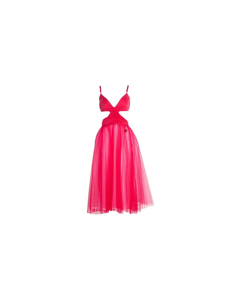 Elisabetta Franchi KLEIDER - Midi-Kleiderauf YOOX.COM Fuchsia