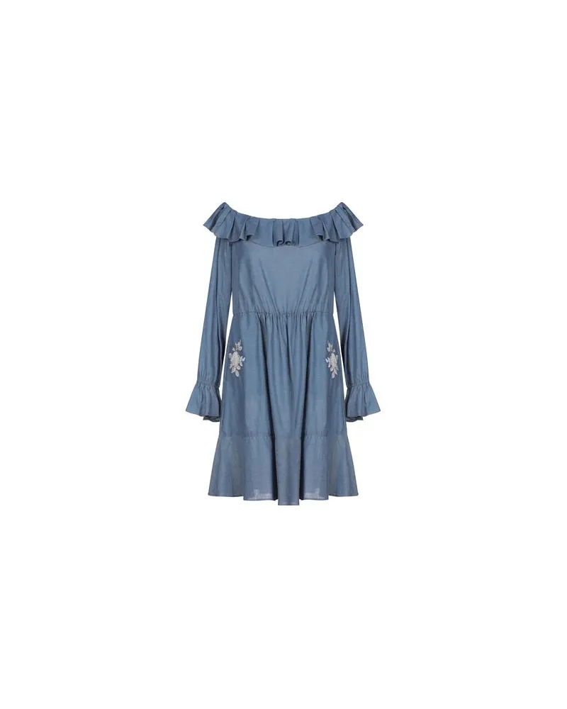 Twin-Set KLEIDER - Mini-Kleiderauf YOOX.COM Blau