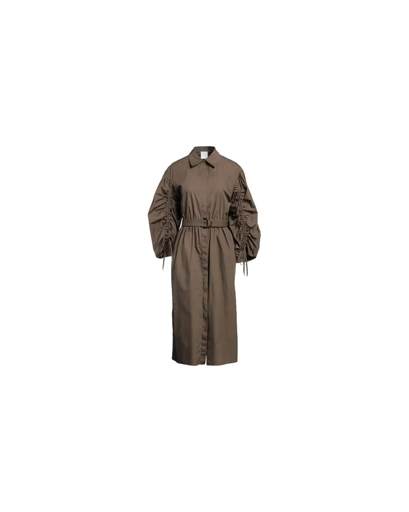 Mantù KLEIDER - Midi-Kleiderauf YOOX.COM Militärgrün